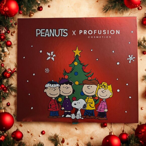 Peanuts X Profusion Cosmetics Holiday Vanity Set Pop Up Mirror, Palette, Liner - Picture 1 of 9